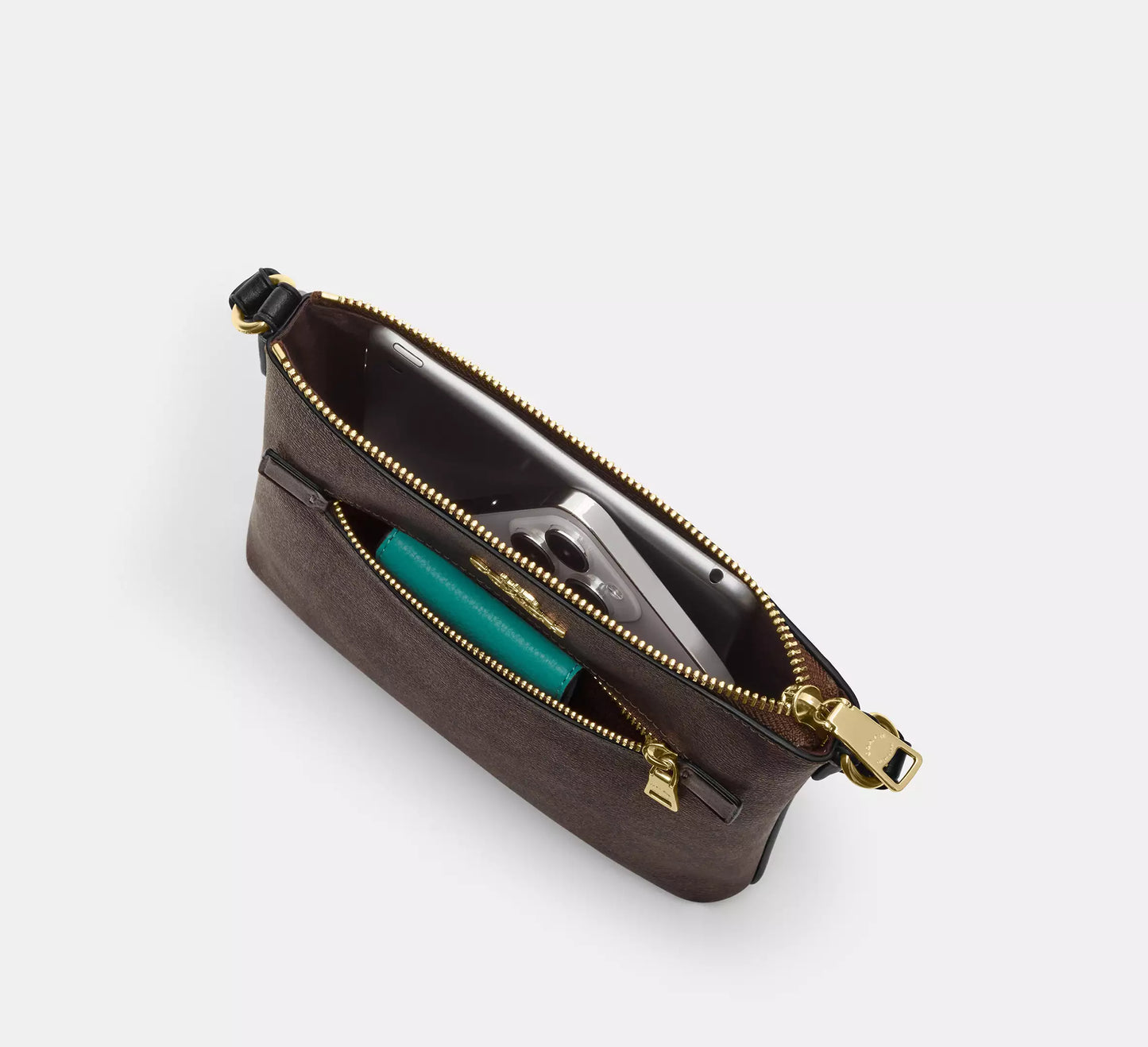 Coach Mini Rowan File Bag In Signature Canvas