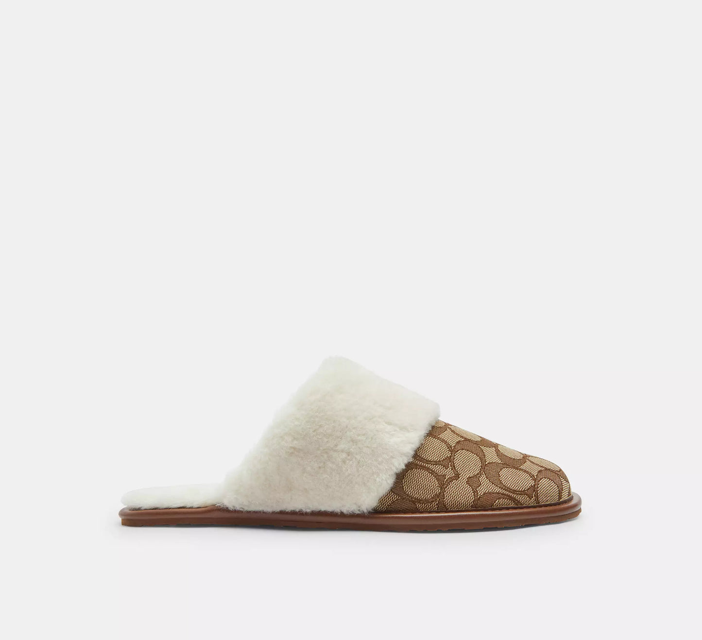 Coach Zena Slipper In Signature Jacquard